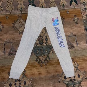 Light grey stitch sweatpants